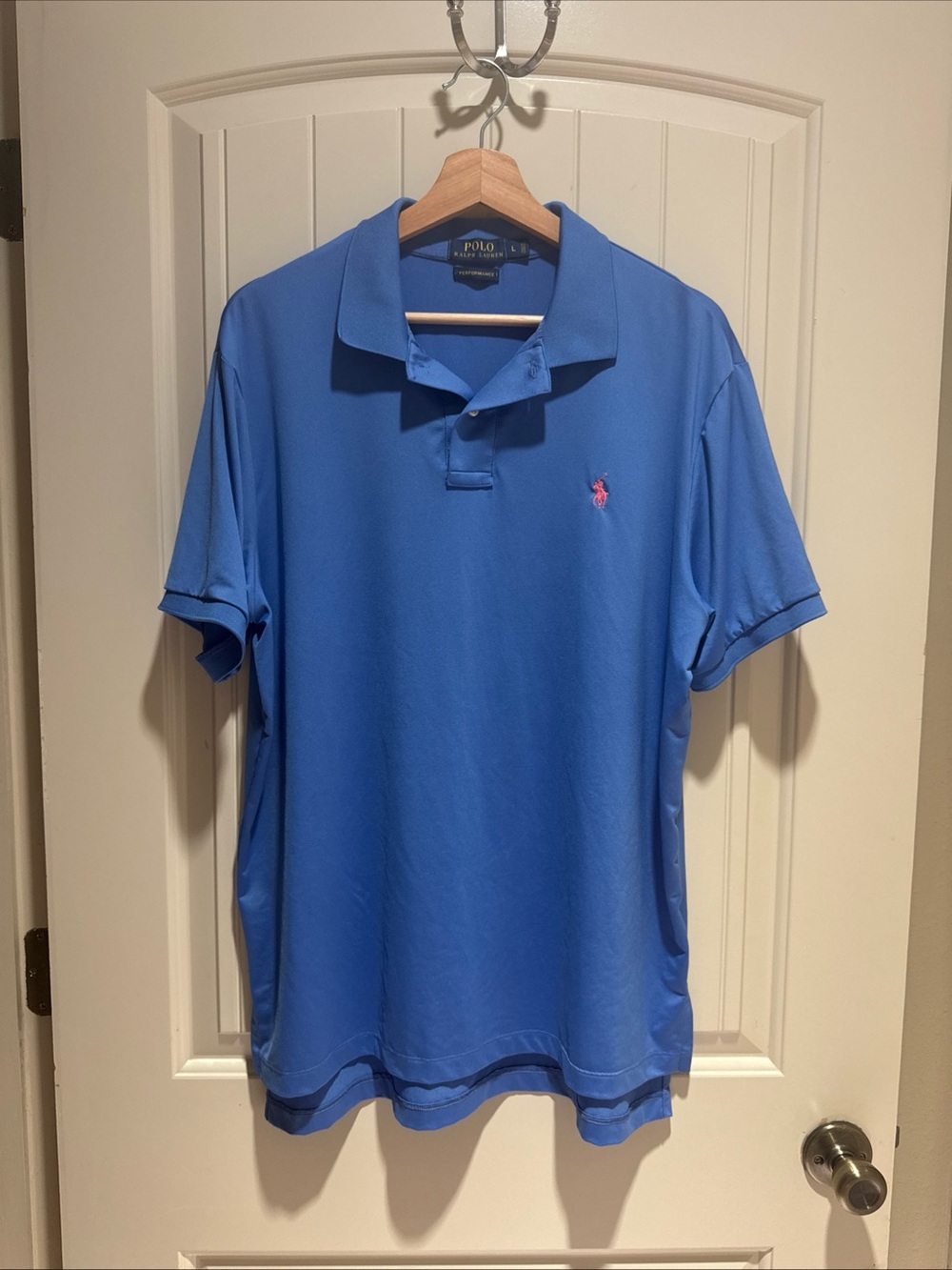 Ralph Lauren Men’s Royal Blue Polo with Pink Pony